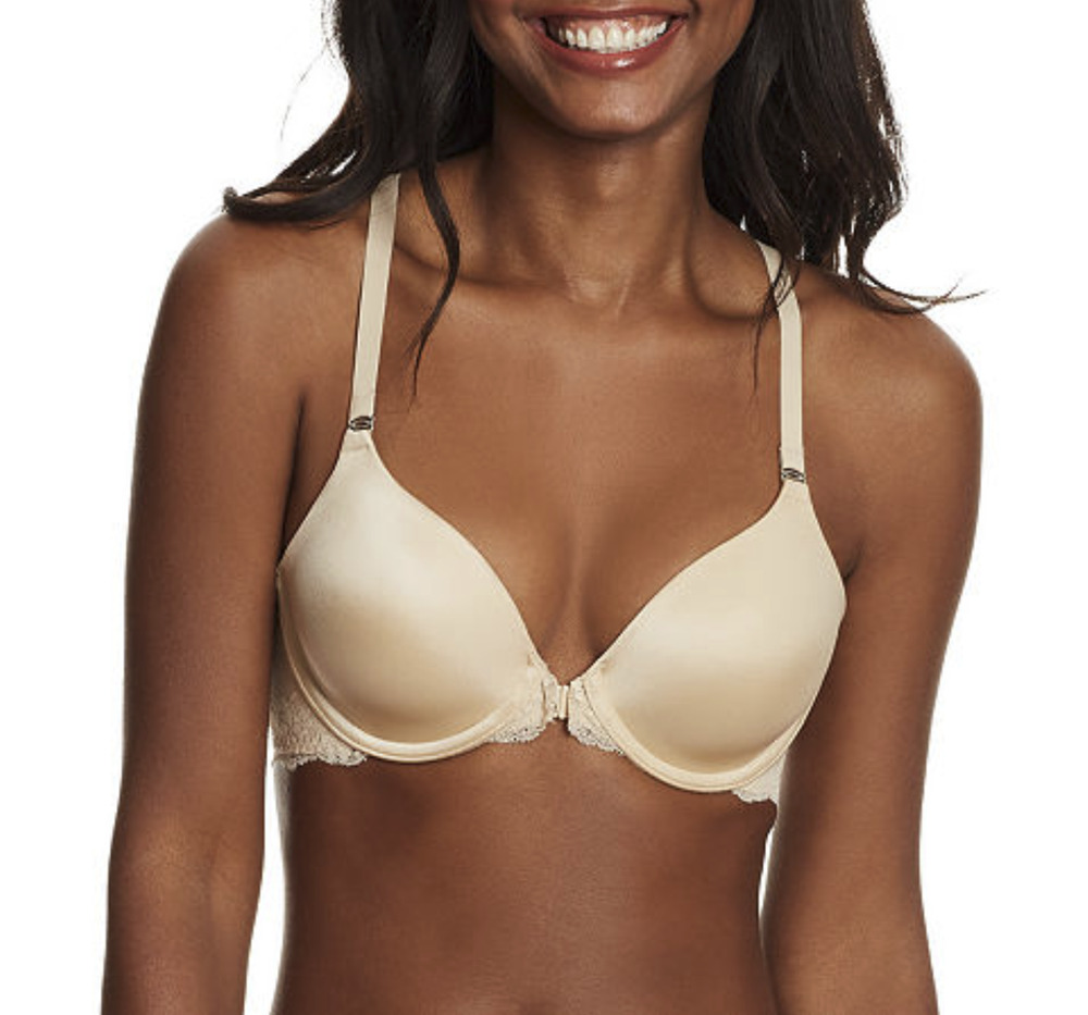 Maidenform Women One Fab Fit Full Coverage Racerback Bra Latte Nude Size 36C